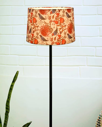 Homesake® Rustic Wooden Base Floor Lamp for Living Room | Decorative Night Standing Lamp | Corner Lamp for Living Room | Antique Industrial Vintage Minimalist Home | Office-Bird