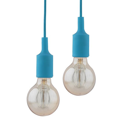 2pcs E27 Socket Chandelier Lamp Light Fixture,Hanging Silicone Holder Adjustable Modern Pendant Ceiling Lamp