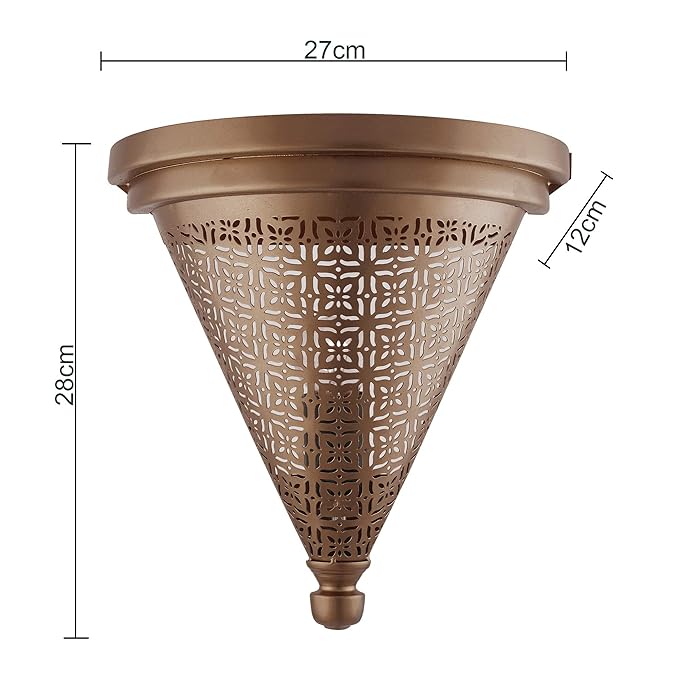 Moroccan Wall Trophy Cube Pattern Light shades, Engraved Wall Sconce Light, Antique Handmade