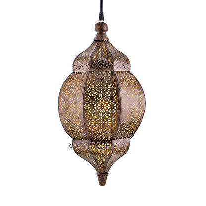 3-Lights Round Cluster Chandelier Ceiling Multicolor Classic Moroccan Orb Hanging Pendant Light with Braided Cord, URBAN Retro, Nordic Style, LED/Filament Bulb