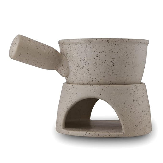 Ceramic Fondue Burner Marble Finish