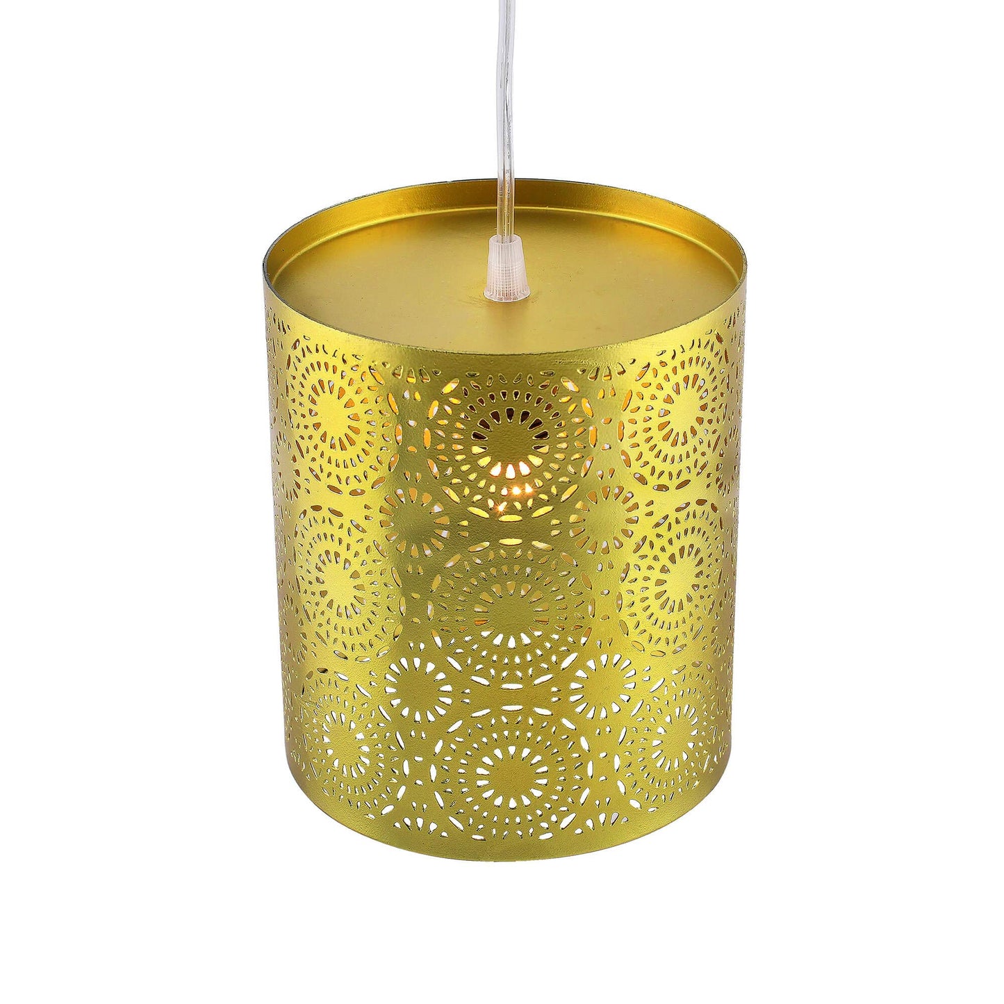 Homesake® Moroccan Hanging Pendant Light for Home Decor, Living Room (Cylinder , Linear , Multicolour )