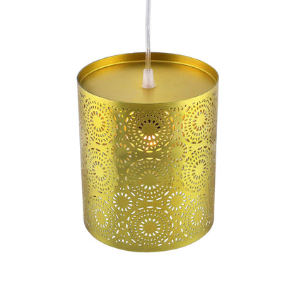 Homesake® Moroccan Hanging Pendant Light for Home Decor, Living Room (Cylinder , Linear , Multicolour )