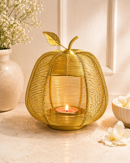 Homesake® Copper Apple Classic Candle Holder, Home Decor, Wedding Accent, Event or Party Centerpiece, Rose Gold