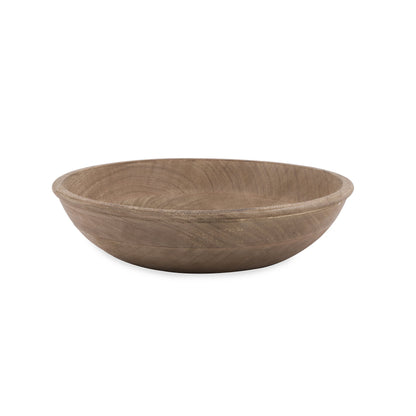 Homesake® Wooden Bowl Natural 12", Handcrafted Wooden Bowl | Natural Wood Serving & Décor Bowl