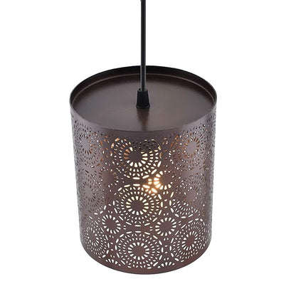 Antique Filgree Hanging Moroccan Ceiling Lamp, Antique Copper Finish Pendant Light Turkish Arabic Fancy Light