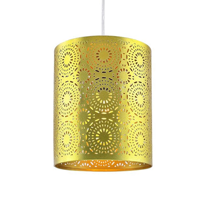 3-Lights Round Cluster Chandelier Filgree hanging Gold Moroccan Hanging Light, E27 Holder, Decorative, White, URBAN Retro, Nordic Style, LED/Filament