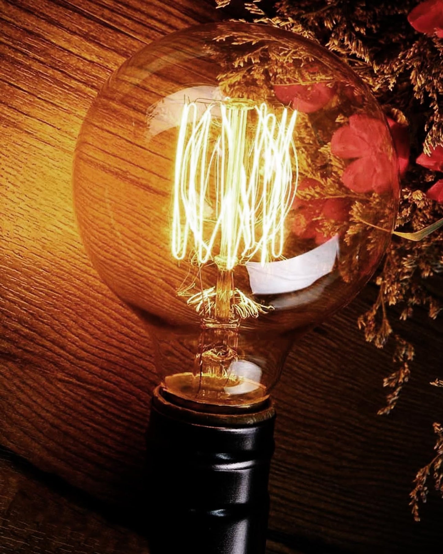 Globe Shape Edison Tungsten Filament Vintage Antique Light Bulb E27 G80