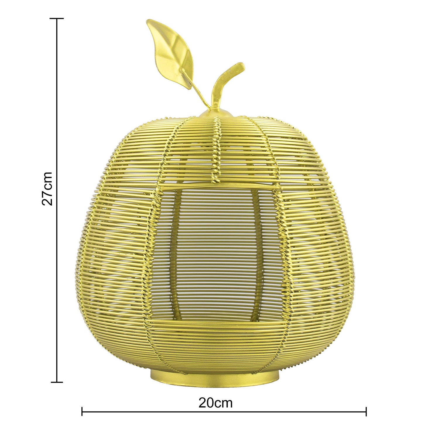 Homesake® Copper Apple Classic Candle Holder, Home Decor, Wedding Accent, Event or Party Centerpiece, Rose Gold