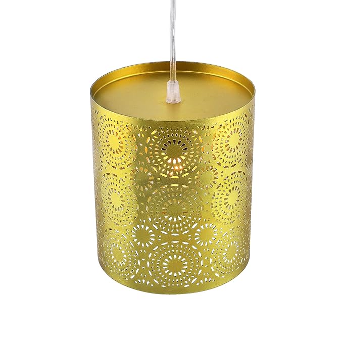 3-Lights Round Cluster Chandelier Filgree hanging Gold Moroccan Hanging Light, E27 Holder, Decorative, White, URBAN Retro, Nordic Style, LED/Filament