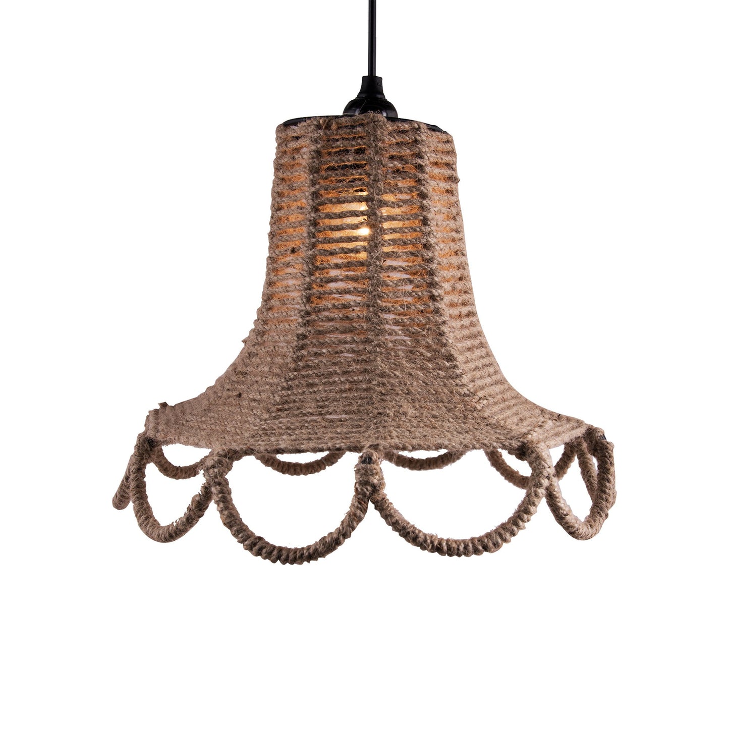 Homesake® Knitted Rope Spiral Touch Hanging Light, Pendant Light for home Decor, Bedroom,Living Room