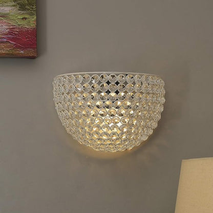 Crystal Round Wall Sconce Lamp, Decorative Door Light,Crystal