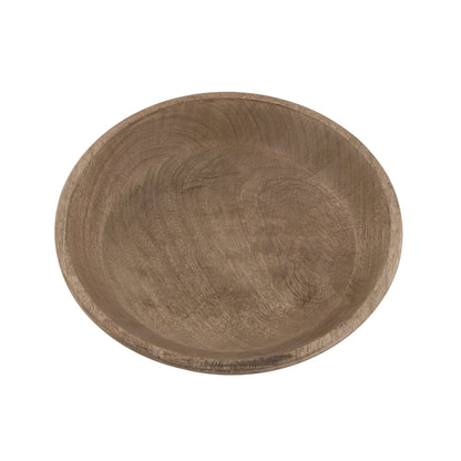 Homesake® Wooden Bowl Natural 12", Handcrafted Wooden Bowl | Natural Wood Serving & Décor Bowl