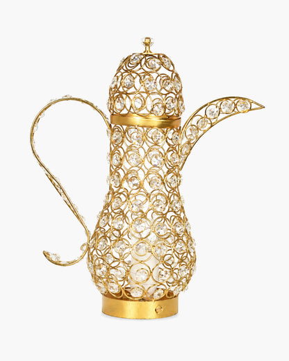 Vintage Crystal Surahi Table Lamp