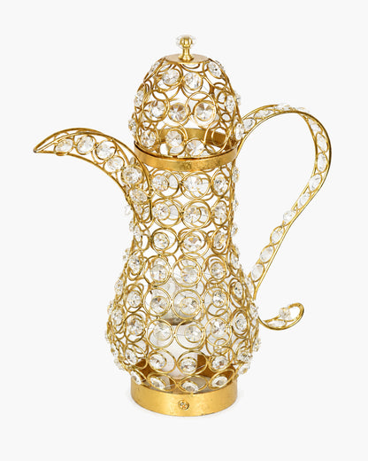 Vintage Crystal Surahi Table Lamp