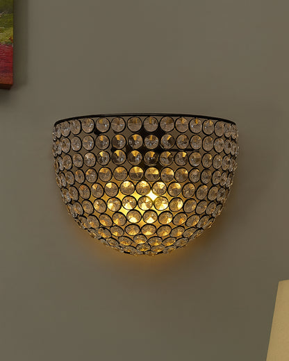 Crystal Round Wall Sconce Lamp, Decorative Door Light,Crystal