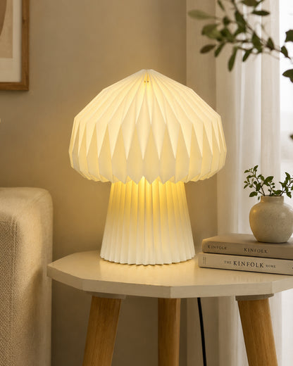Homesake® Modern Origami LED Table Lamp | Foldable Bedside Night Lamp with Warm White Light | Minimalist Japanese Desk Lamp for Bedroom, Living Room, Office & Home Décor