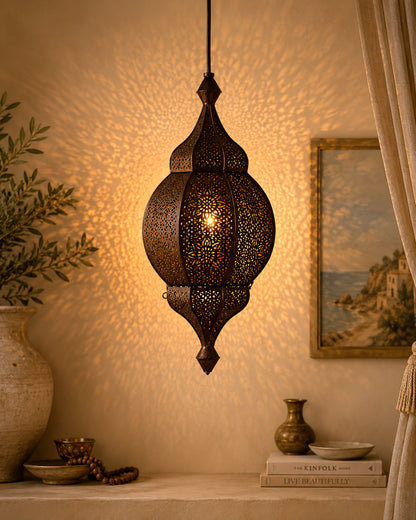 Classic Moroccan Orb Hanging Lamp, Antique hanging pendant light