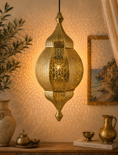 Classic Moroccan Orb Hanging Lamp, Antique hanging pendant light