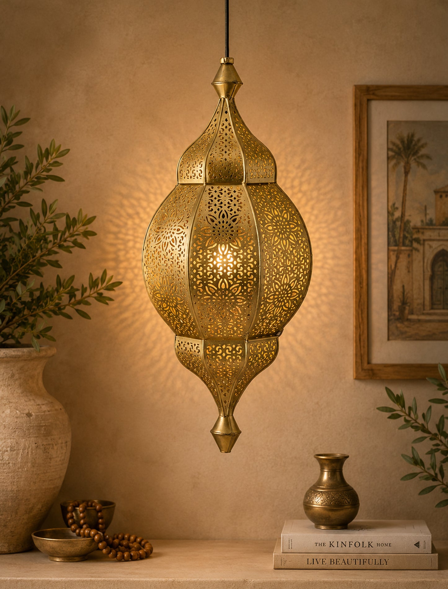 Classic Moroccan Orb Hanging Lamp, Antique hanging pendant light
