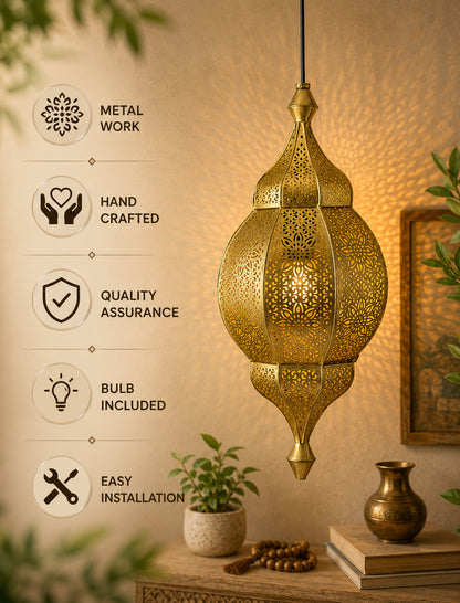 Classic Moroccan Orb Hanging Lamp, Antique hanging pendant light