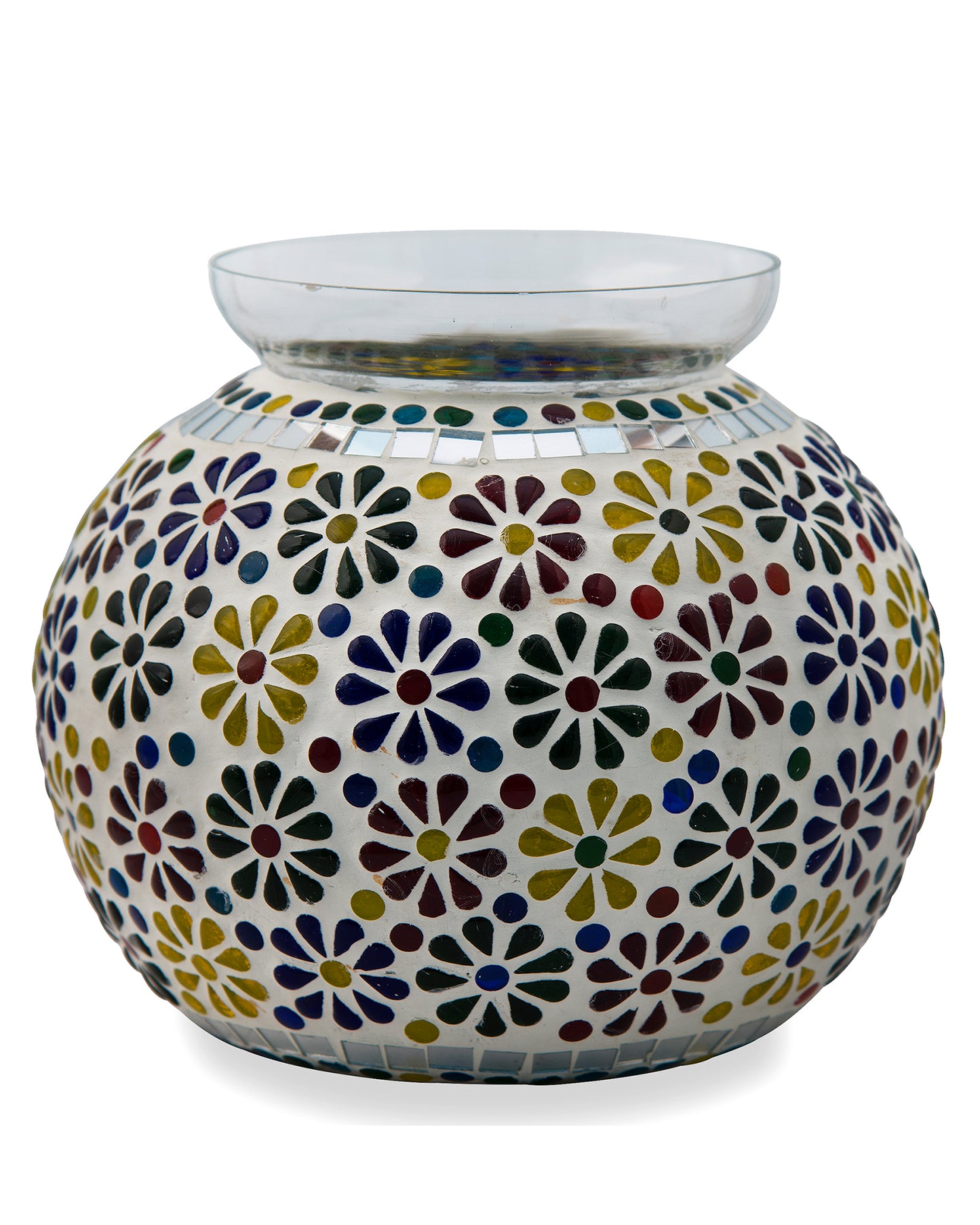 Persian Mosaic Floral Paradise Lamp, Desk Bedside Lamp Multicolor Light