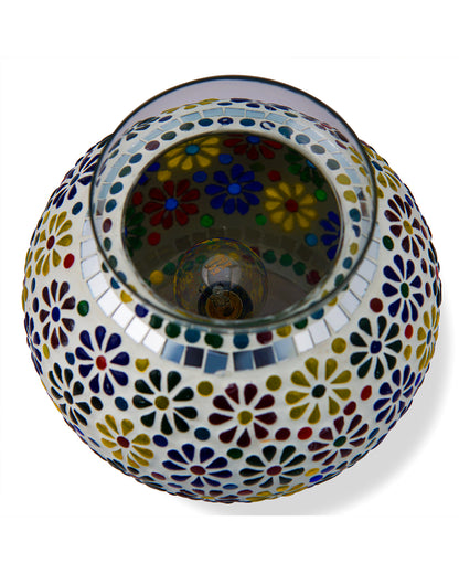 Persian Mosaic Floral Paradise Lamp, Desk Bedside Lamp Multicolor Light