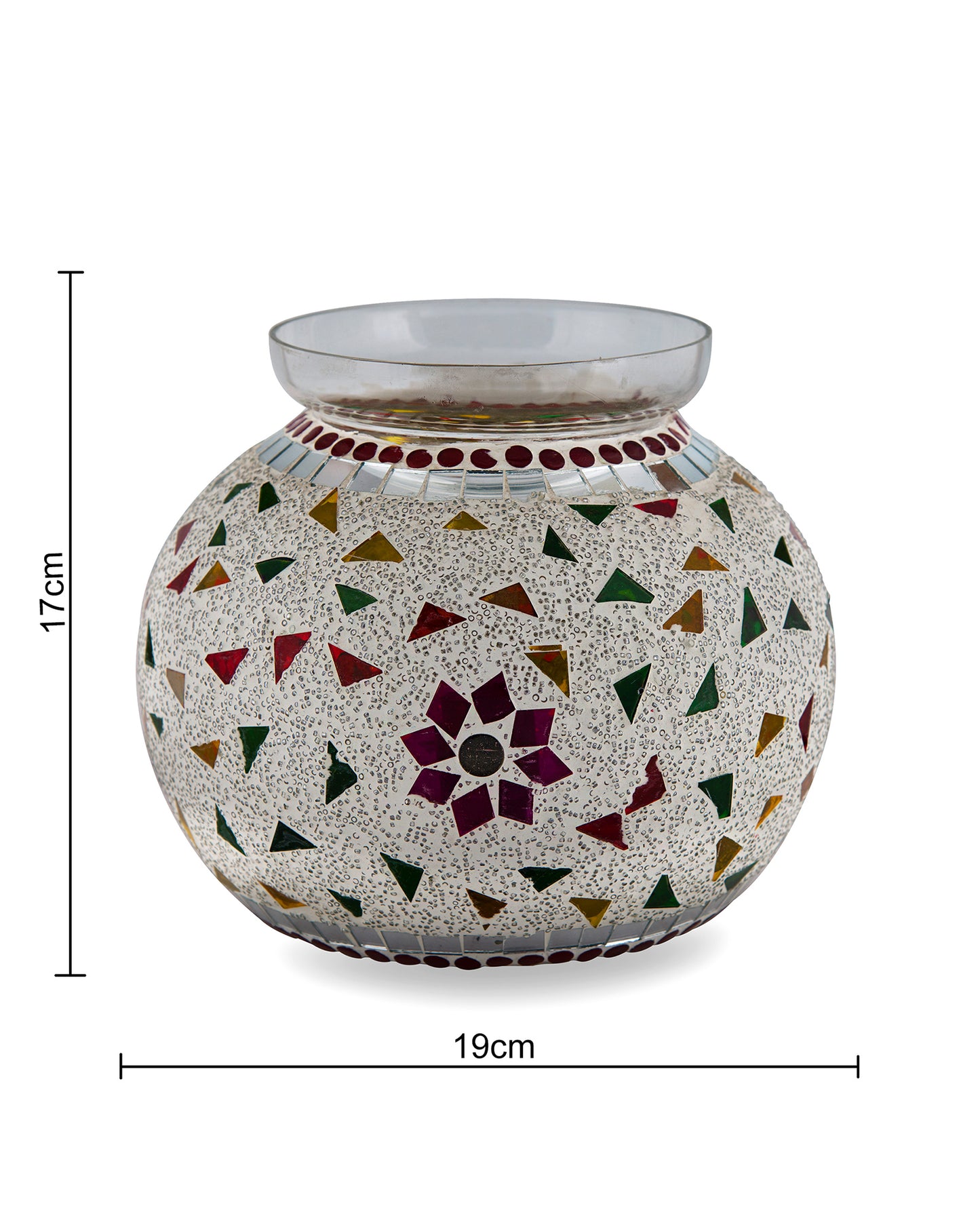Persian Mosaic Floral Paradise Lamp, Desk Bedside Lamp Multicolor Light