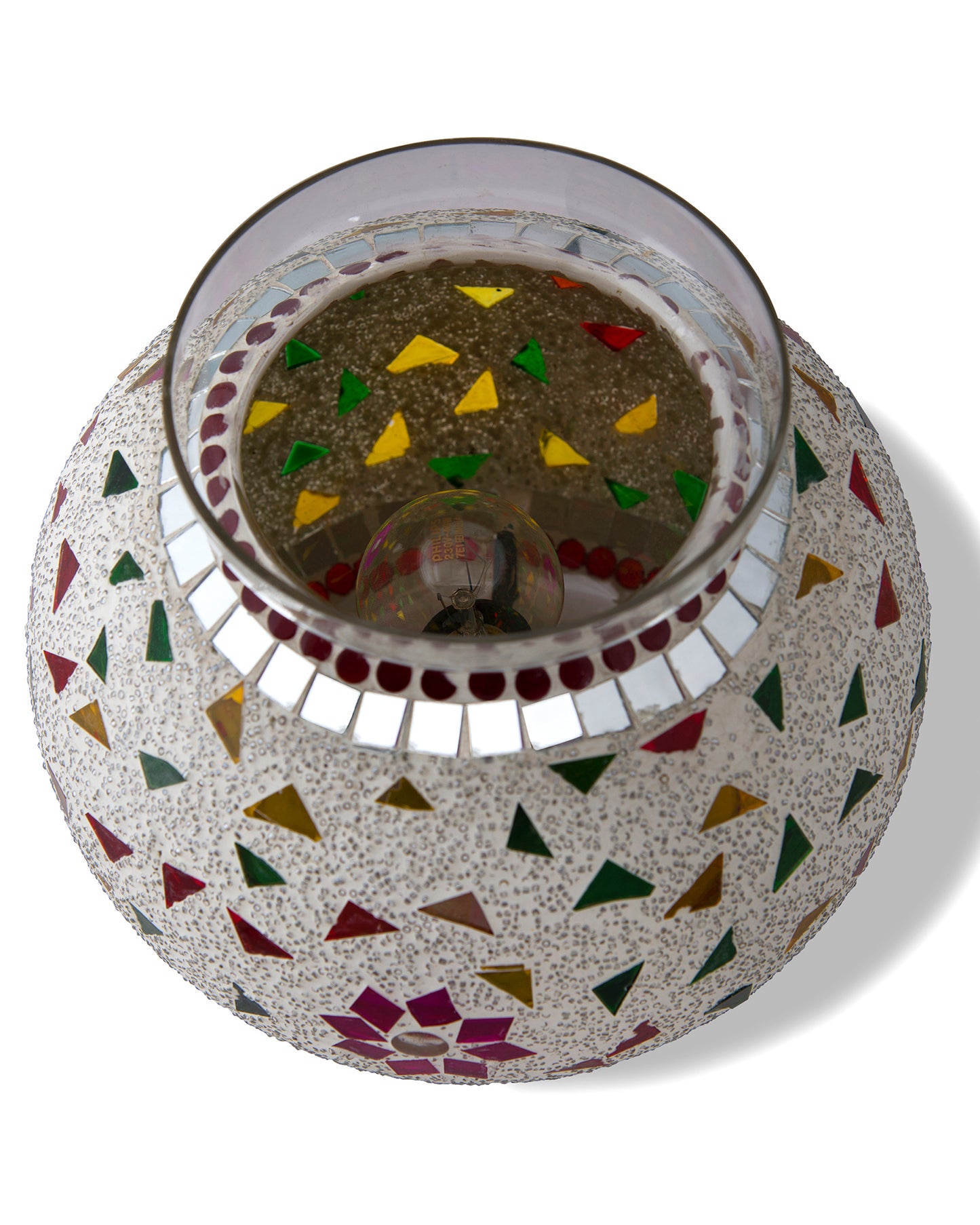 Persian Mosaic Floral Paradise Lamp, Desk Bedside Lamp Multicolor Light