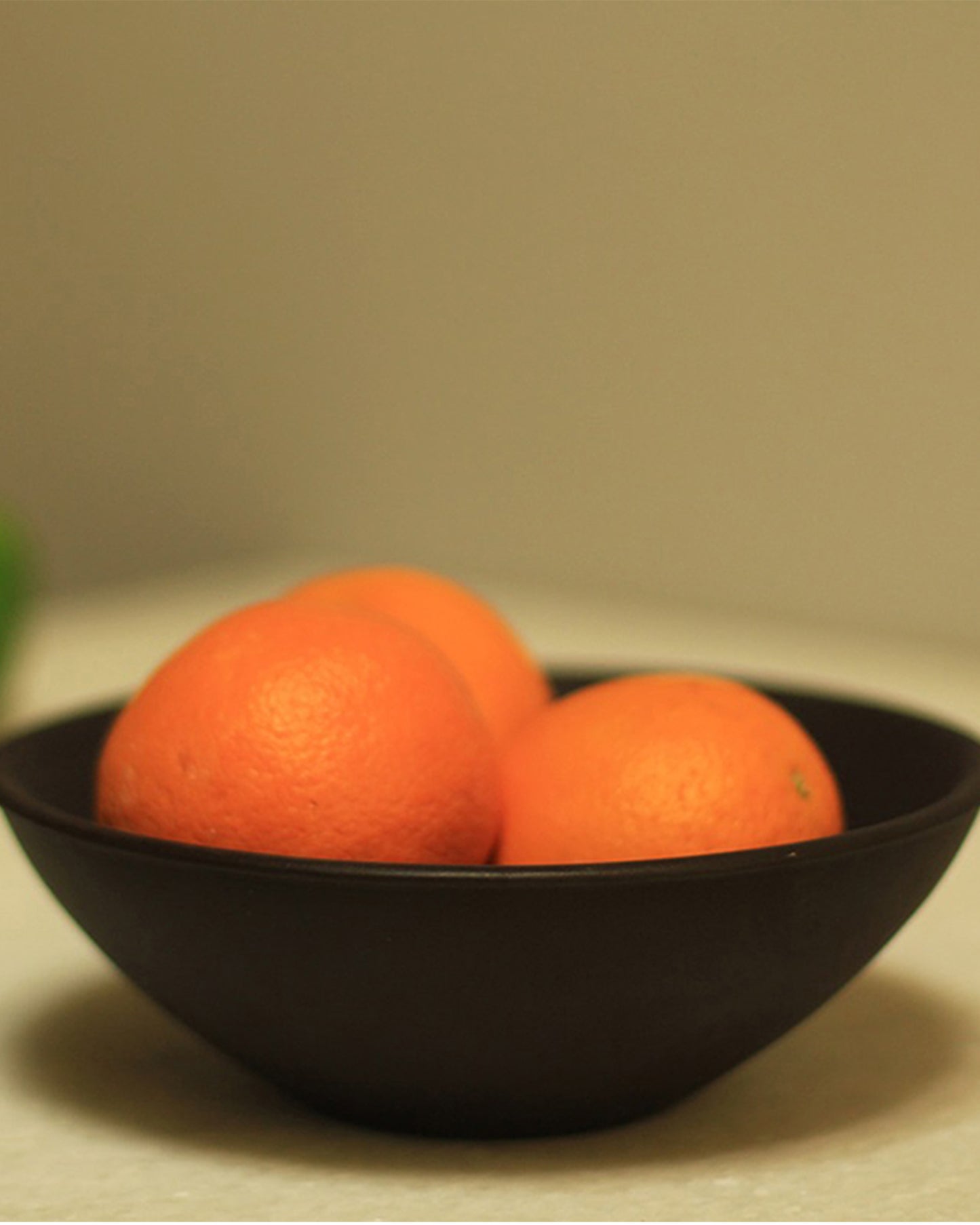 Homesake® Chocolate Wood Bowl Flat- Small | Minimalist Modern Center Table & Dining Table Accent | Stylish Fruit Bowl for Living Room & Kitchen