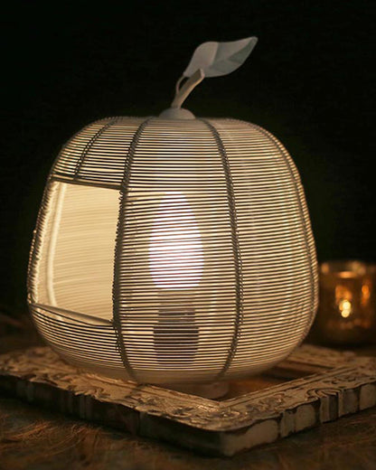 White Apple Contemporary Lamp