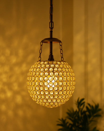 Crystal Pendant wall hanging with fixture, hanging lamp