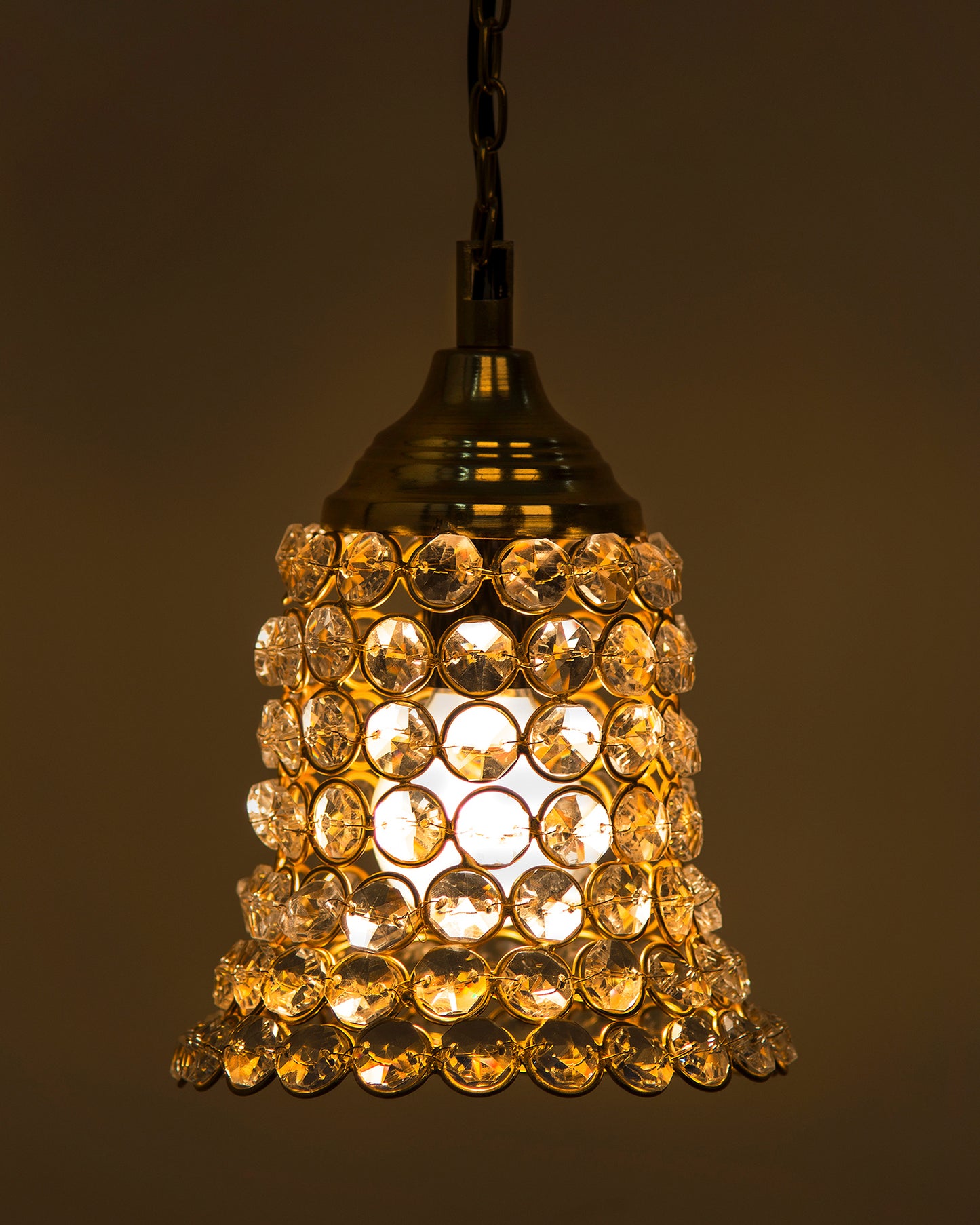 Crystal Hanging Pendant Bell Light