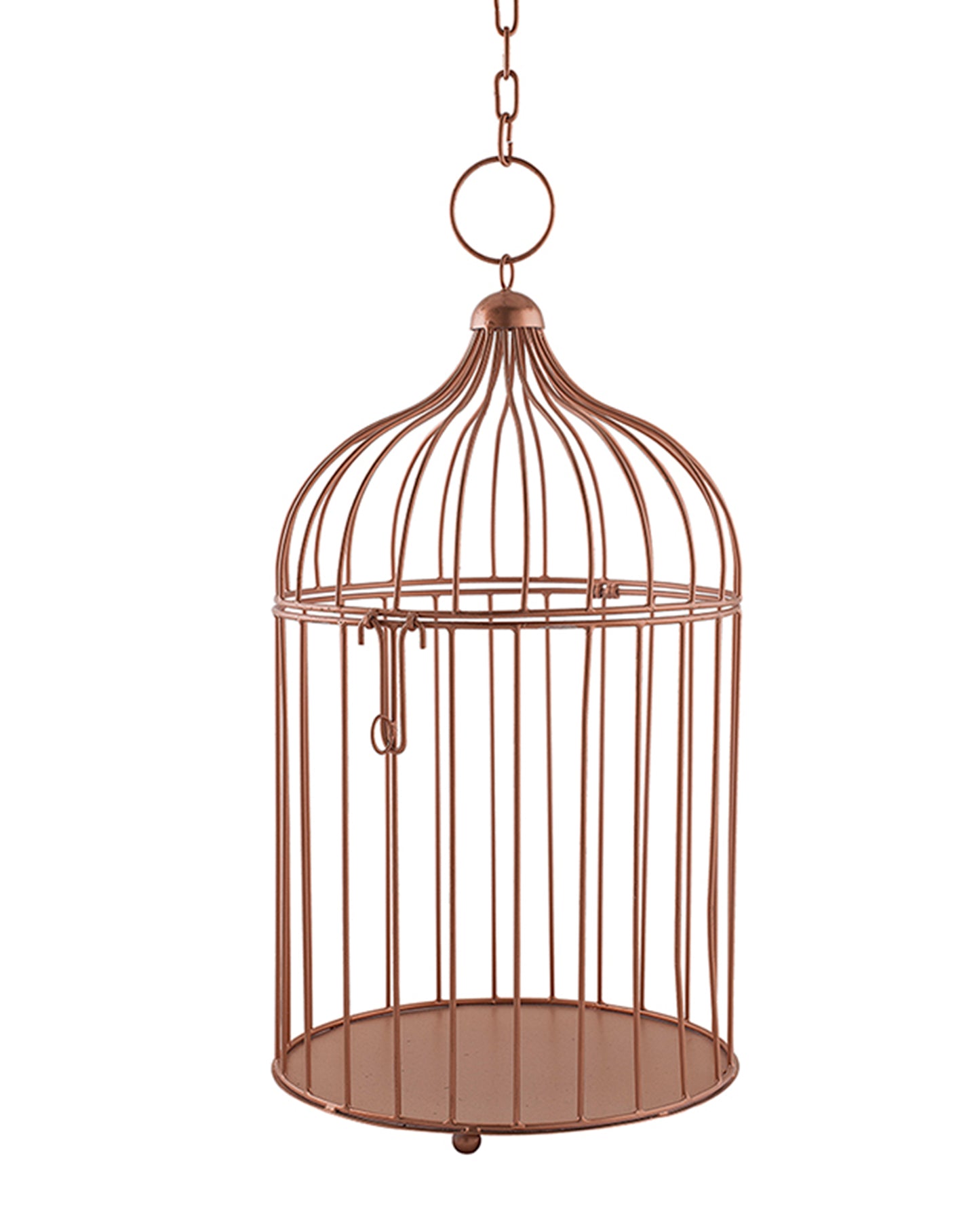 Homesake® Copper Bird Cage(Set of 2), with Hanging Chain, Home Décor, Living Room & Festive Use
