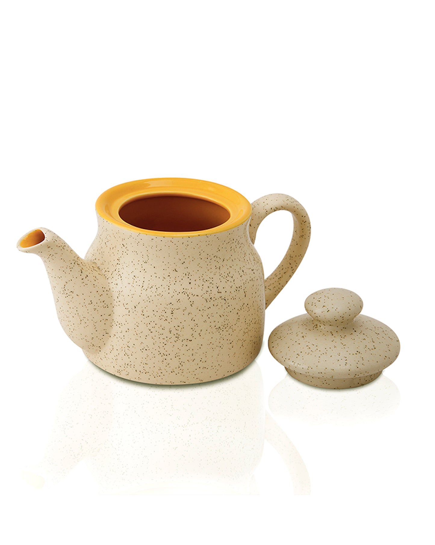 Ceramic Tea Pot, with matt marble finish