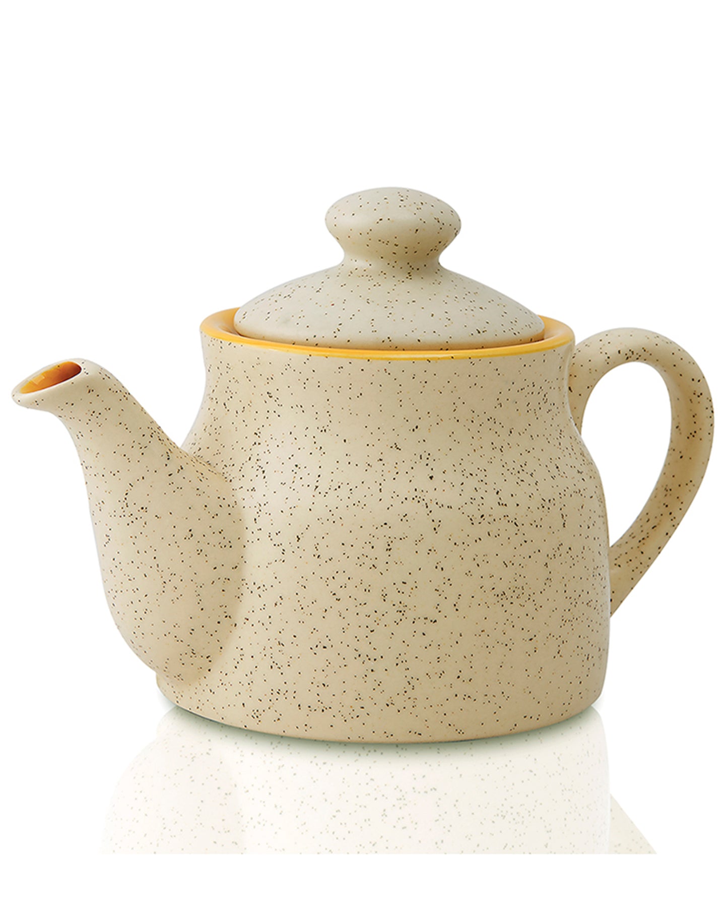 Ceramic Tea Pot and cups set, with matt marble finish