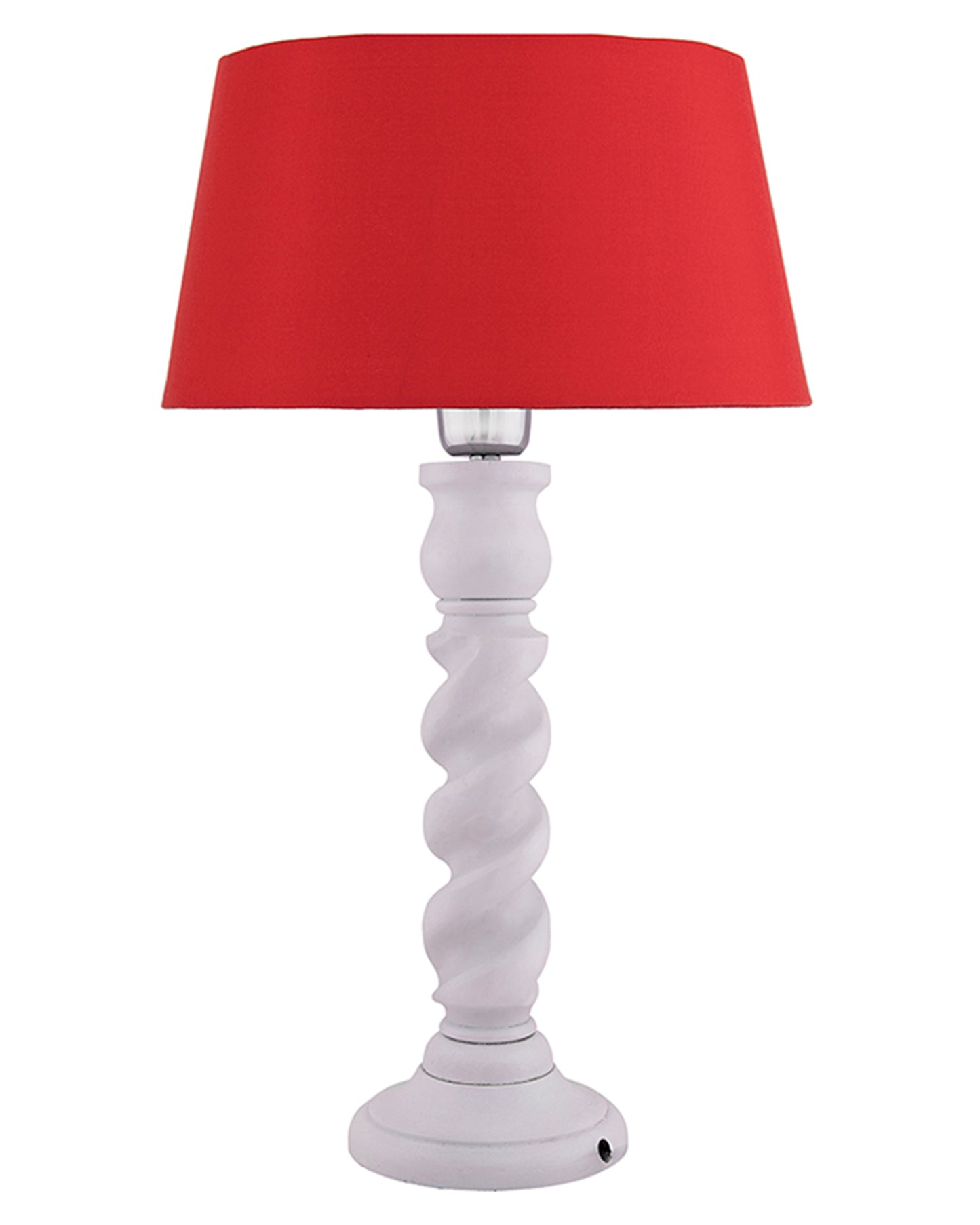 Classic Twister Table lamp white with Shade