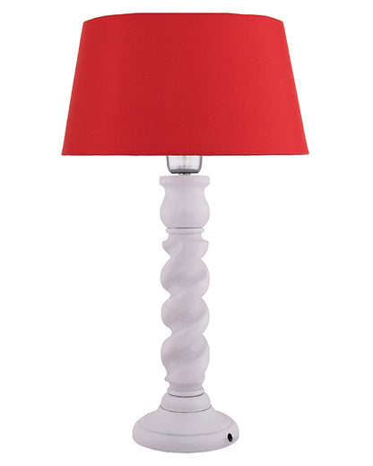 Classic Twister Table lamp white with Shade