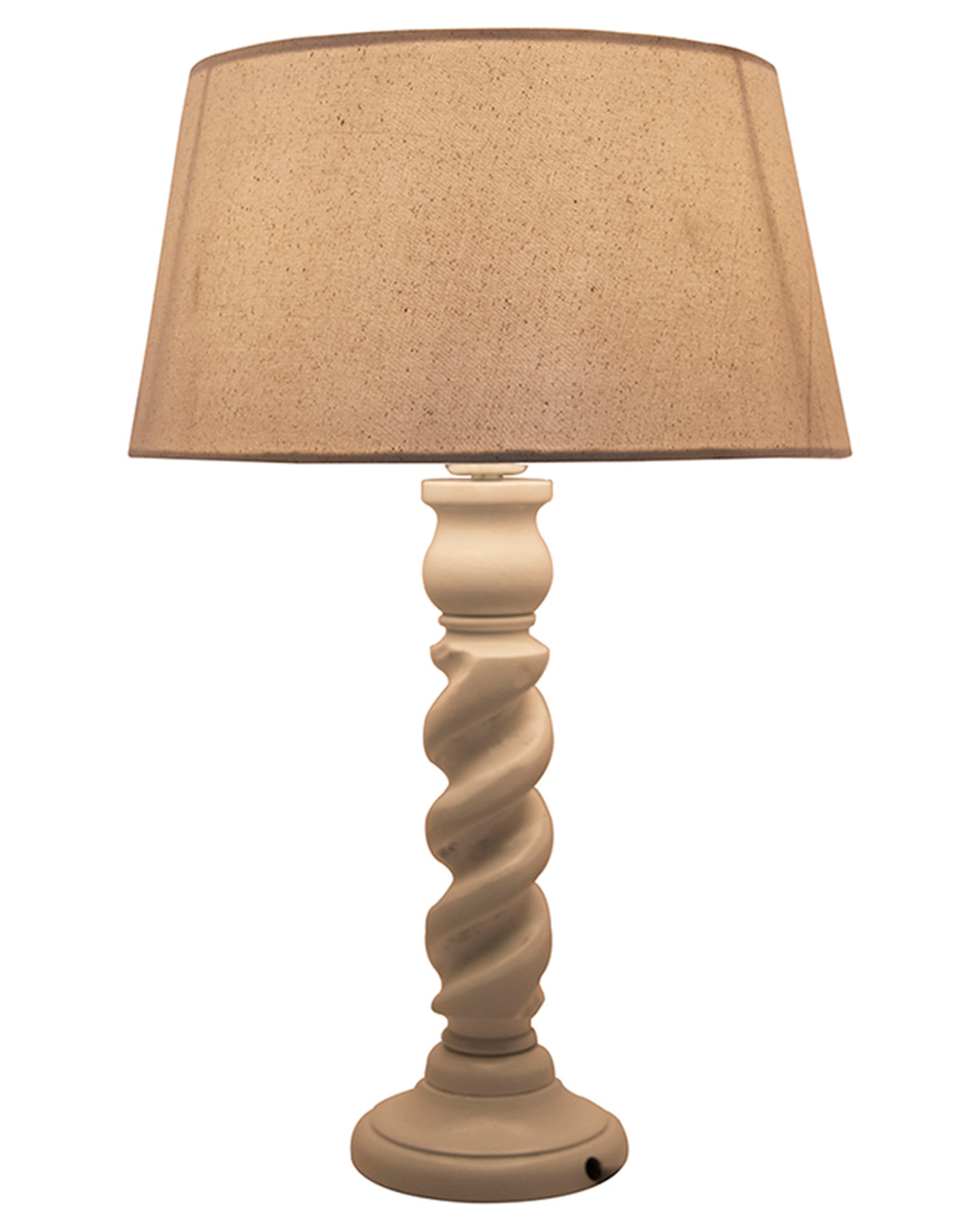 Classic Twister Table lamp white with Shade