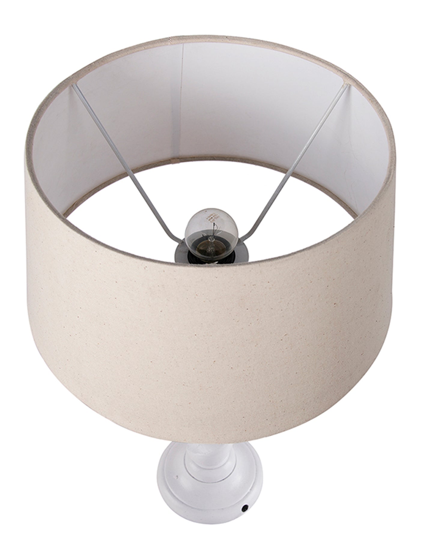 Classic Twister Table lamp white with Shade