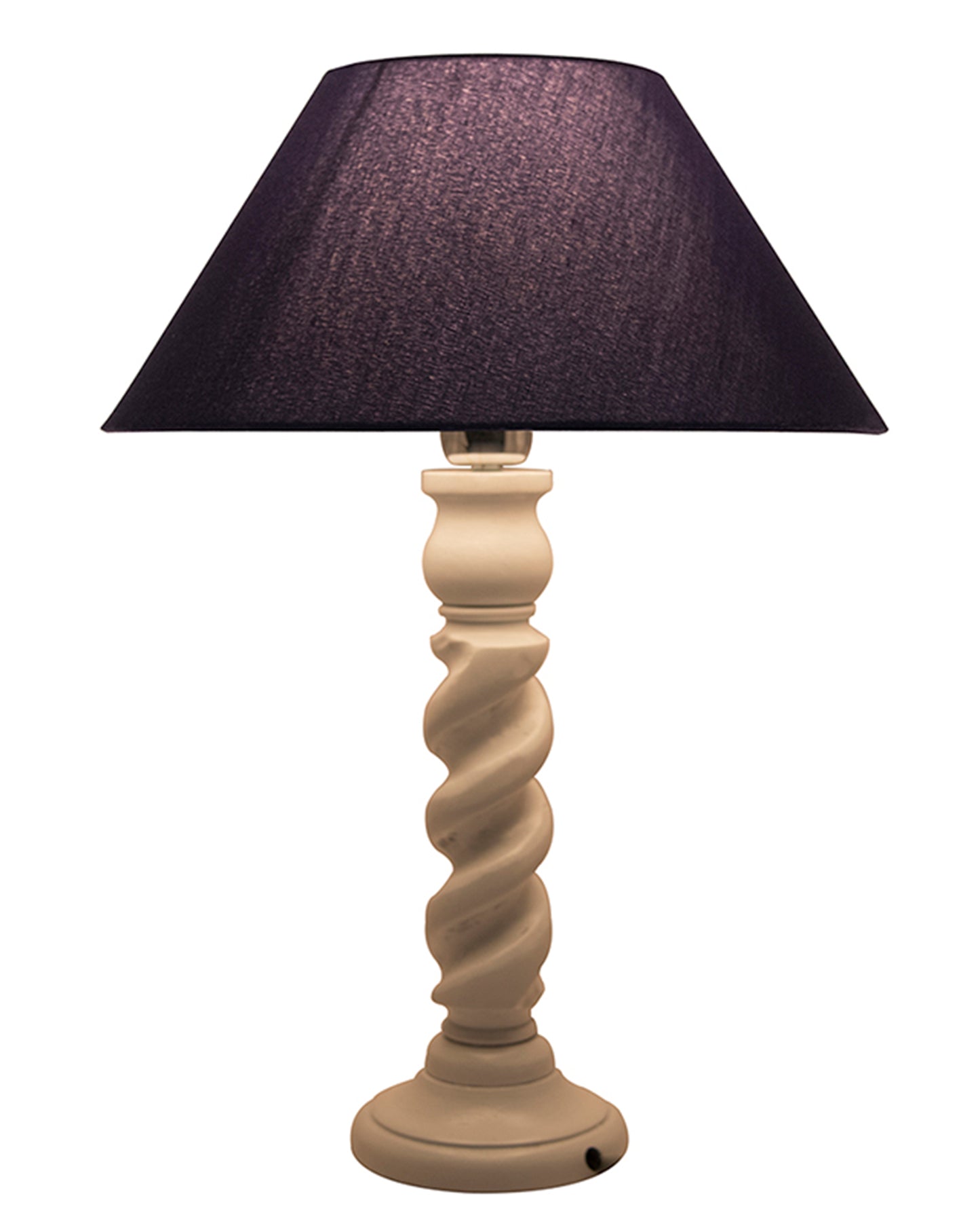 Classic Twister Table lamp white with Shade