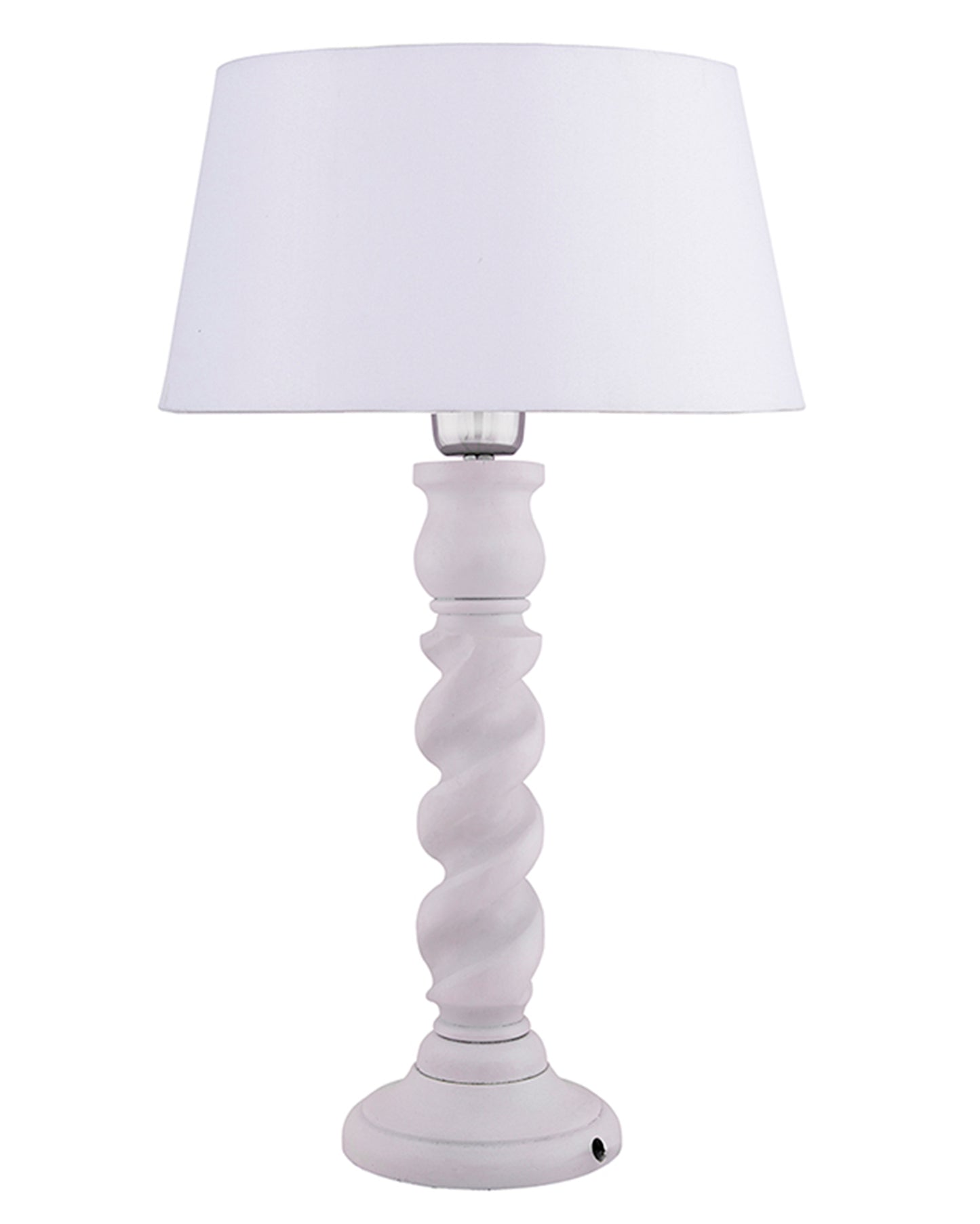 Classic Twister Table lamp white with Shade
