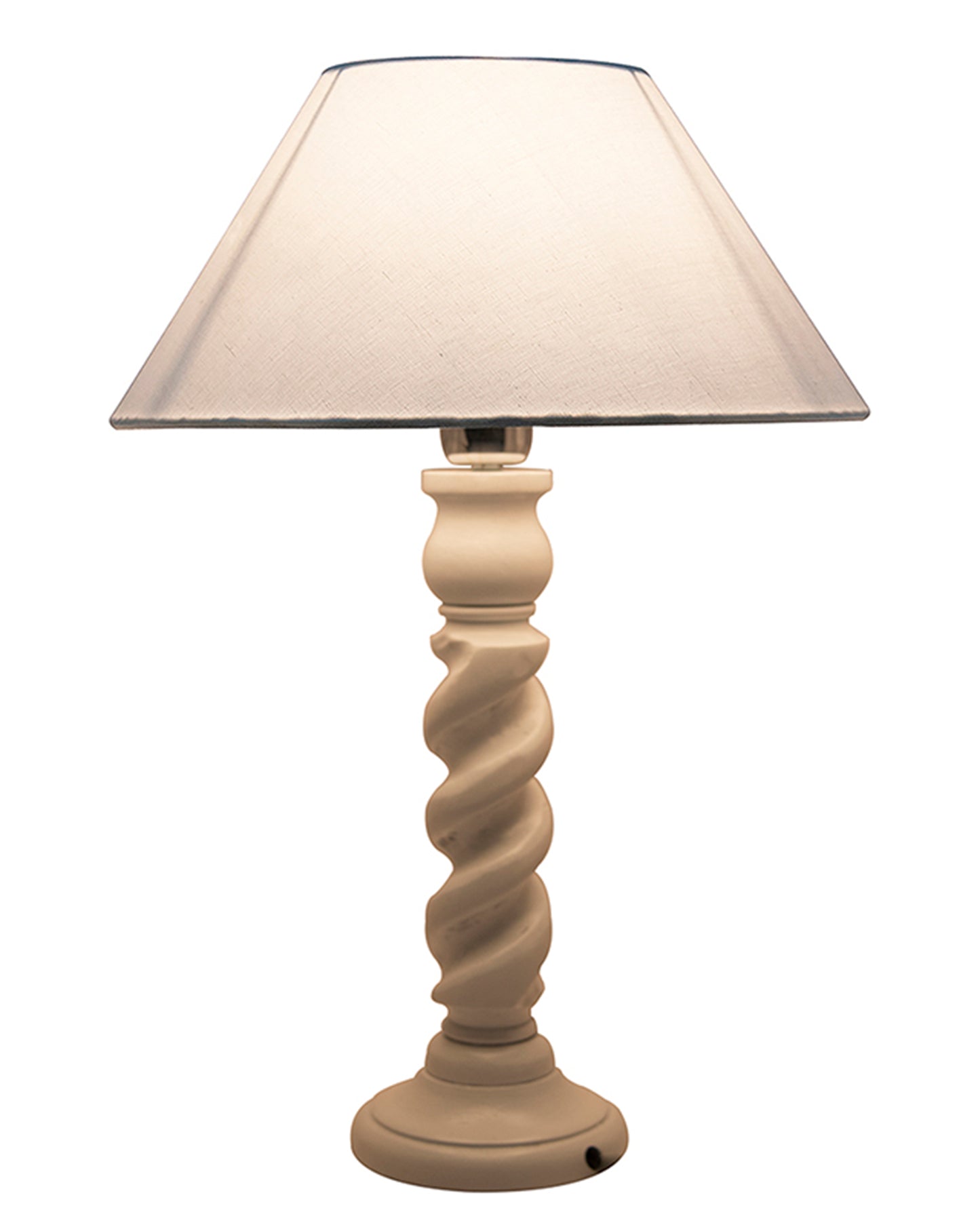 Classic Twister Table lamp white with Shade