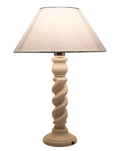 Classic Twister Table lamp white with Shade