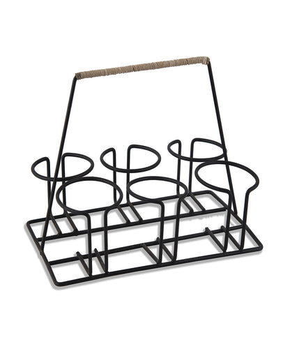 Homesake® Ceramic Antique Chai Tea Multicolour Glasses with stand, Cutting Chai Cups for Home Kitchen, Tea Cup Office, Microwave Safe Ceramic Cup Set for Coffee - Set of 6