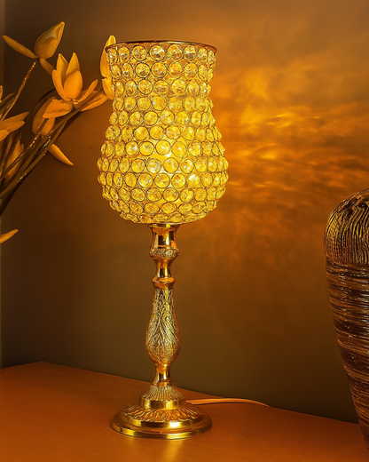 Classic Golden Crystal Lamp