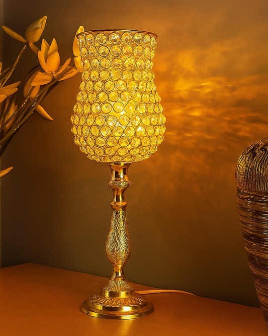 Classic Golden Crystal Lamp