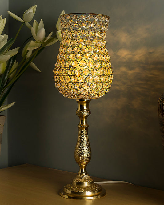 Classic Golden Crystal Lamp