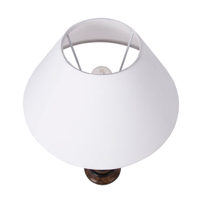 Homesake® Classic Victorian Black Wood Table Lamp with Shade for Home Decor, Living Room, Bedroom, Festive Decor