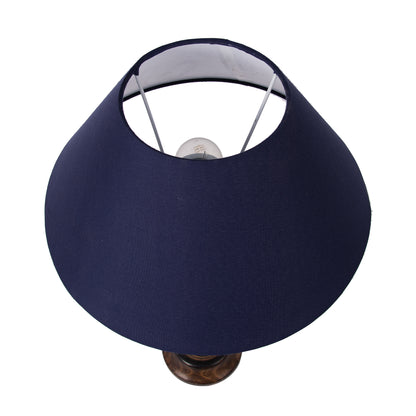 Homesake® Classic Victorian Black Wood Table Lamp with Shade for Home Decor, Living Room, Bedroom, Festive Decor